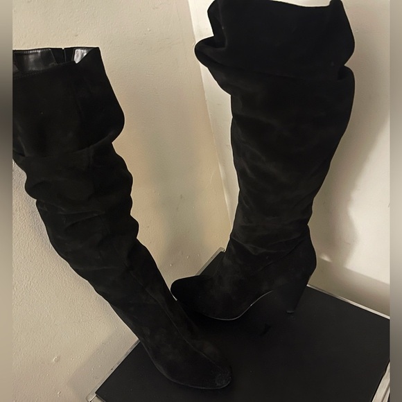 Vintage International concepts slouchy boots suede boots fall party winter - Picture 3 of 15